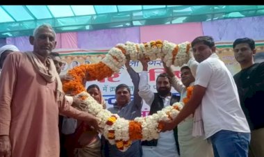 नगर पालिका को नगर परिषद में क्रमोन्नत करवाने पर अभिनंदन समारोह आयोजित