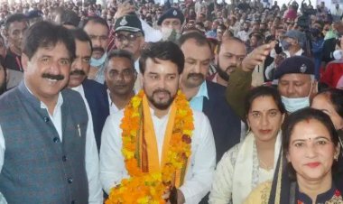 हिमाचल मे लगेगा बुलेट प्रूफ जैकेट का कारखाना - अनुराग ठाकुर