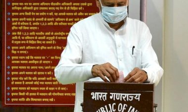 मुख्यमंत्री श्री अशोक गहलोत ने किया अपने मत का प्रयोग