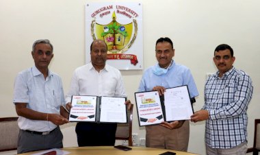 गुरुग्राम विश्वविद्यालय ने किया एमओयू साइन, शुरू होंगे 6 नए पैरामेडिकल कोर्सेज।