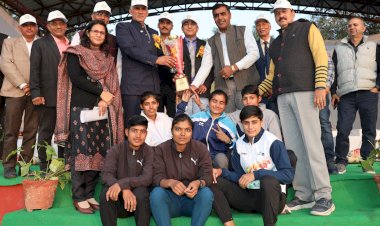 जीजेयू की वार्षिक इंटर कॉलेज एथलीट मीट संपन्न, तन्नु और भूपेंद्र बने सर्वश्रेष्ठ खिलाड़ी।