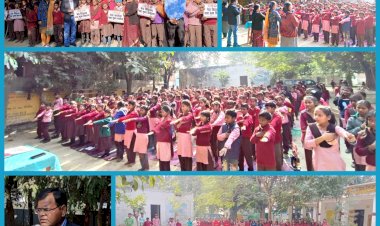 नशामुक्त समाज आंदोलन के बीकेटी इंचार्ज नागेन्द्र बहादुर सिंह चौहान नशामुक्ति का अमृत कलश लेकर पहुंचे सरैंया बाजार