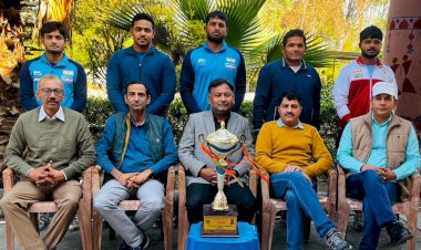 इंटर कॉलेज ग्रीको रोमन कुश्ती में राजकीय महाविद्यालय, सांपला ने जीते तीन स्वर्ण व एक कांस्य।