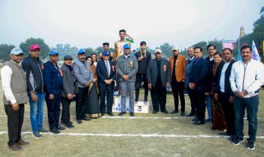 वीटीआई की 43वीं खेलकूद प्रतियोगिता शुरू, शॉटपुट में आरती बनी विजेता।