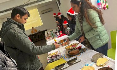 गाजर, ऑरेंज और केसर से केक बना दिखाया बेकिंग का हुनर।