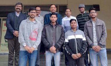 ई-कैंपस प्लेसमेंट ड्राइव में जीजेयू के छह विद्यार्थी चयनित।