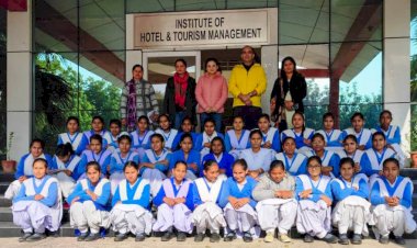 छात्राओं ने जानी आईएचटीएम की कार्य प्रणाली।