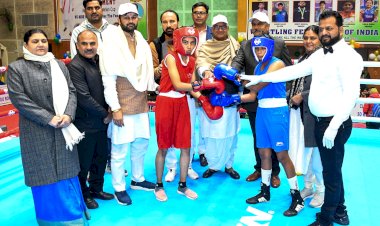 ऑल इंडिया इंटर यूनिवर्सिटी वूमेन बॉक्सिंग चैंपियनशिप का आगाज।