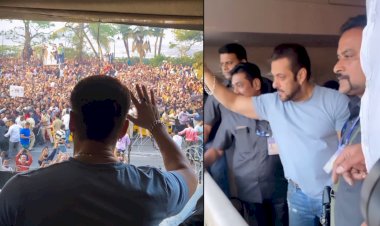 सलमान ख़ान के घर के बाहर लाठीचार्ज