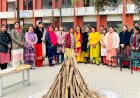 हिंदू कॉलेज में धूमधाम से मनाया लोहड़ी का त्योहार।