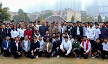 जीयू में धूमधाम से मनाया गया 74 वां गणतंत्र दिवस, शहीदों को किया नमन।