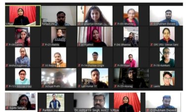 ऑनलाइन स्टोरी टेलिंग प्रतियोगिता में भावना प्रथम, ललित द्वितीय।