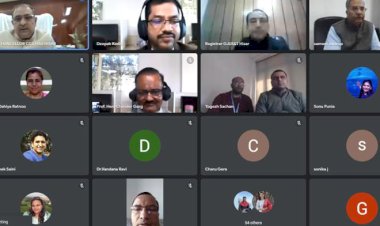 जीजेयू में पेटेंट पर वेबिनार आयोजित।