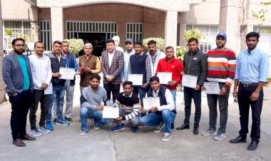 ऑल इंडिया वॉलीबॉल प्रतियोगिता में लुवास की टीम तीसरे स्थान पर।