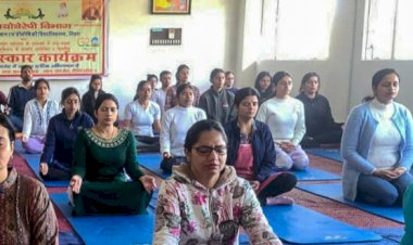 गुजवि में छह दिवसीय सूर्य नमस्कार कार्यक्रम संपन्न।