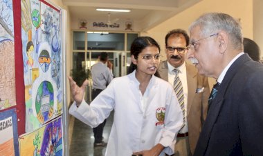 जीयू में विज्ञान दिवस मनाया, पोस्टर मेकिंग में पूजा अव्वल रही।