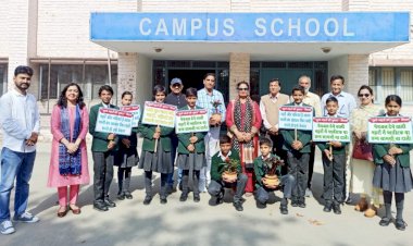 कैंपस स्कूल में नदी जल संरक्षण पर जागरूकता कार्यक्रम आयोजित।