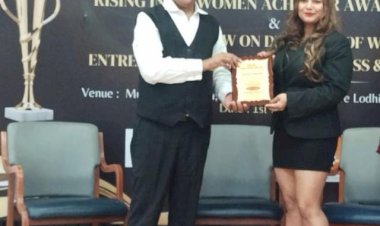 सोशल वर्क एनजीओ द्वारा डॉ दीप्ति शर्मा का हुआ सम्मान