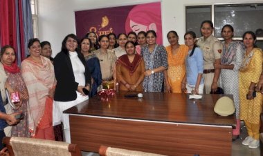 पुलिस लाइन में मनाया गया अंतरराष्ट्रीय महिला दिवस।