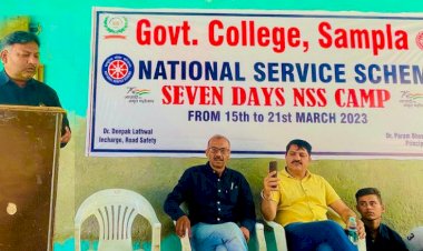 राजकीय महाविद्यालय, सांपला का सात दिवसीय एनएसएस शिविर शुरू।