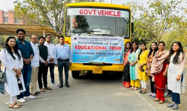विधि विभाग के विद्यार्थियों ने किया एनजीटी का शैक्षणिक भ्रमण।