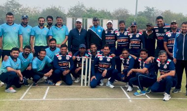 एचएयू को 9 विकेट से हराकर एमडीयू एम्पलाइज टीम ने जीता खिताब,  नरेंद्र शीलक बने मैन ऑफ द मैच।