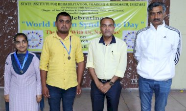 सिरतार के दो दिव्यांग खिलाड़ियों सुमित व पूजा ने बैडमिंटन प्रतियोगिता में जीता रजत व कांस्य पदक, उपायुक्त डॉ. यशपाल ने दी खिलाड़ियों को बधाई।