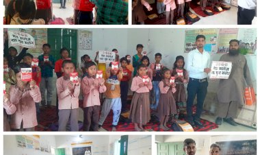 सरैंया में छात्र-छात्राओं एवं शिक्षकों ने जीवन पर्यंत नशामुक्त रहने का लिया संकल्प