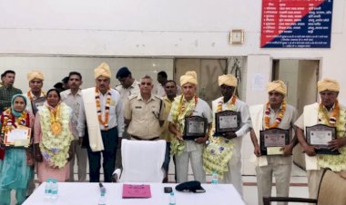 रोहतक पुलिस के 10 पुलिस अधिकारी व कर्मचारी सेवानिवृत्त।