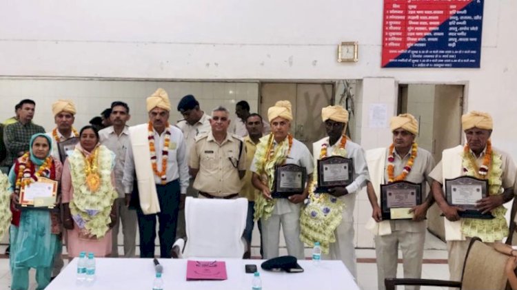 रोहतक पुलिस के 10 पुलिस अधिकारी व कर्मचारी सेवानिवृत्त।