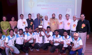 अंतर महाविद्यालय सॉफ्टबॉल प्रतियोगिता  ख़िताब हिंदू कॉलेज के नाम।