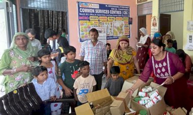 विश्व होम्योपैथिक दिवस पर नि शुल्क चिकित्सा शिविर आयोजित, 376 रोगियों की स्वास्थ्य जांच हुई।