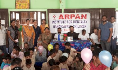 अर्पण मानसिक दिव्यांग संस्था में बच्चों के लिए गतिविधियां आयोजित।