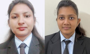 ई-कैंपस प्लेसमेंट ड्राइव में ईशा व महक चयनित।